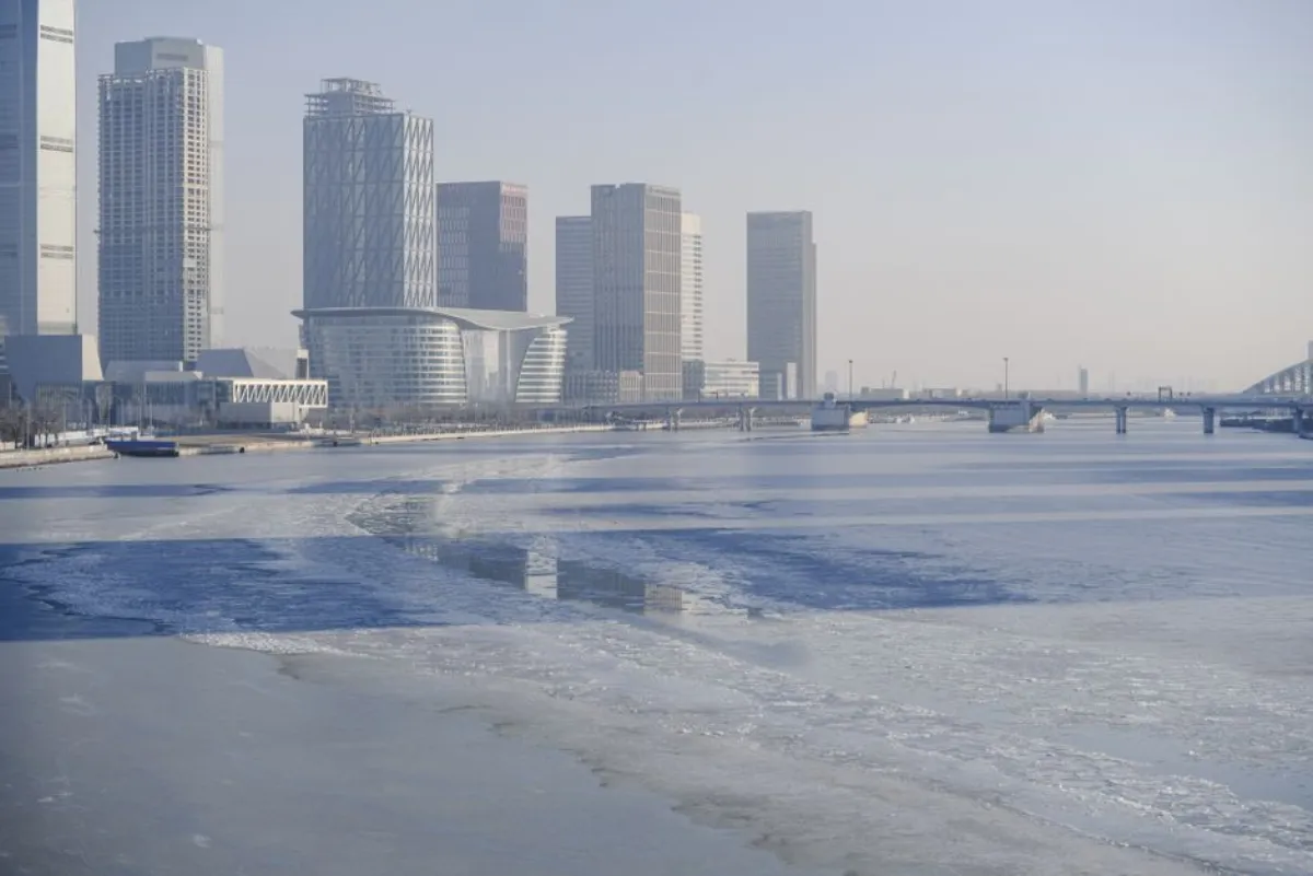 frozen city