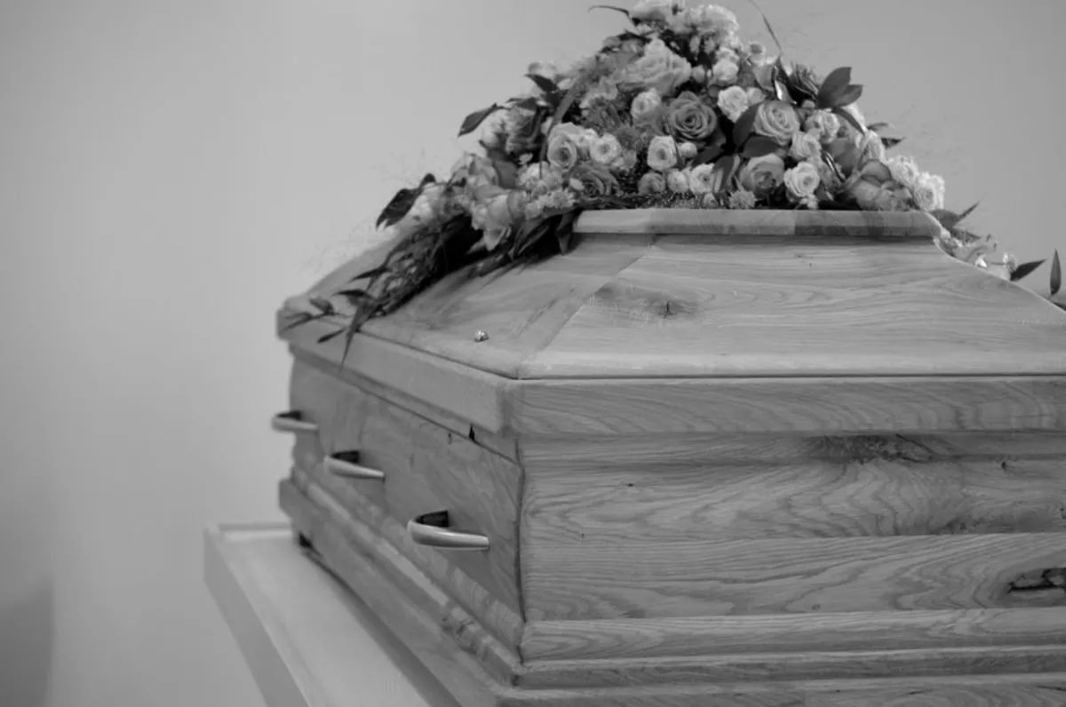 buried coffin